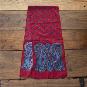 Red Paisley Print Women’s Scarf